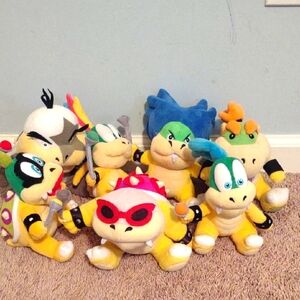 Set Of Mario Brothers Plush Series KOOPA Family